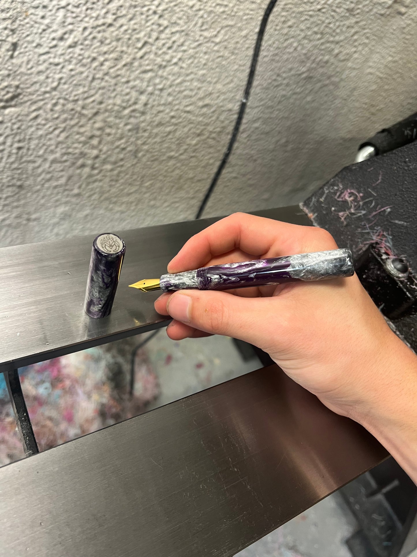 V6 Bespoke pen in Purple Rain