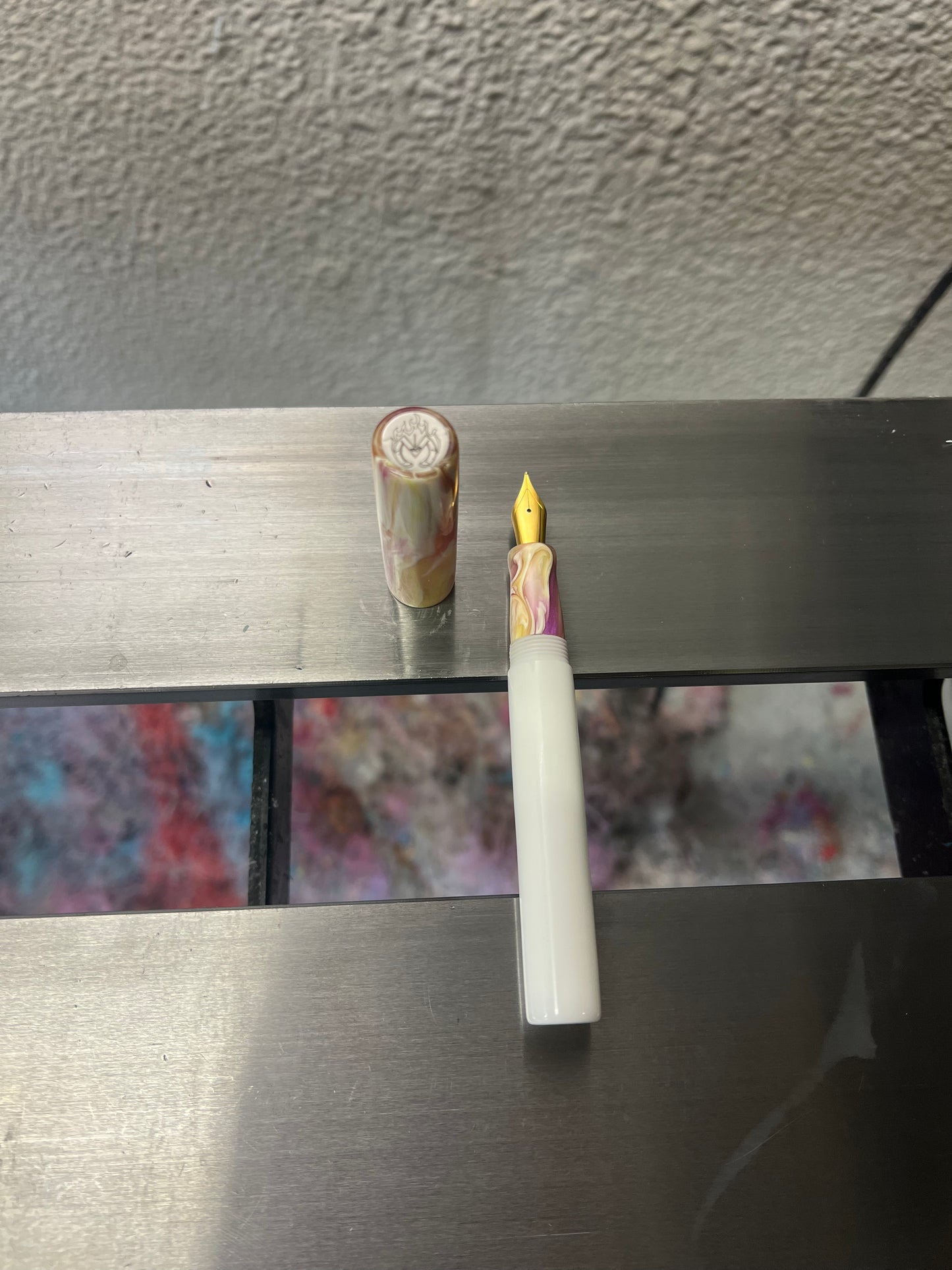 V6 Bespoke pen in Water Lily Koi